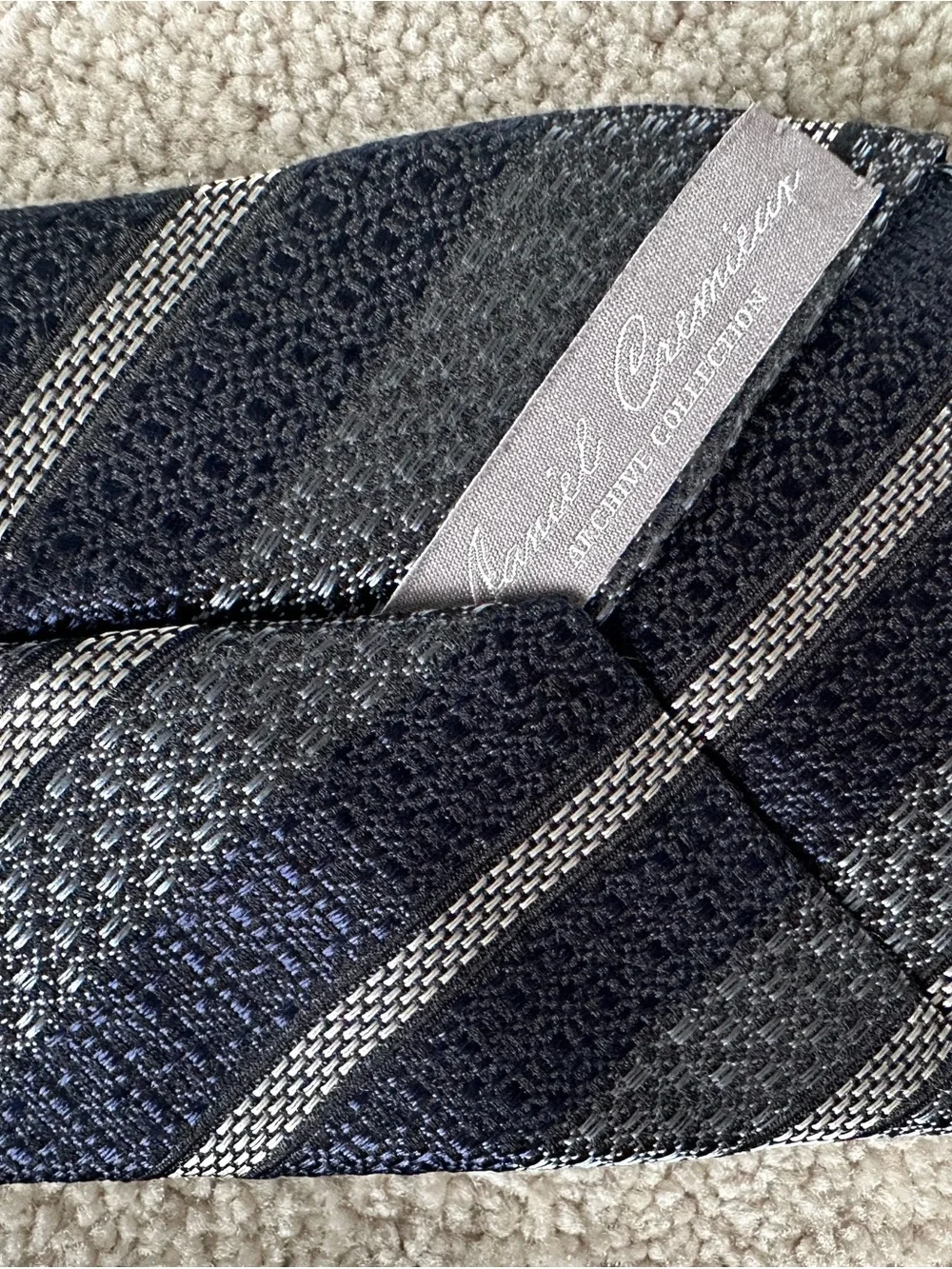 Men’s Designer Silk Tie Lot of 3 Tom James Perry Ellis Arnold Brant